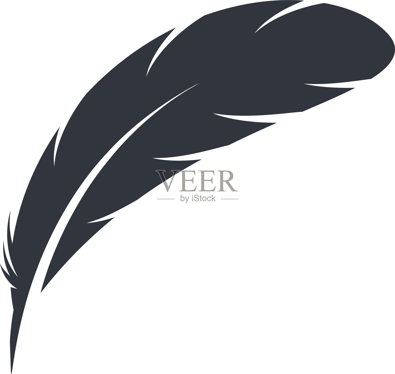 羽毛象征符号设计元素图片