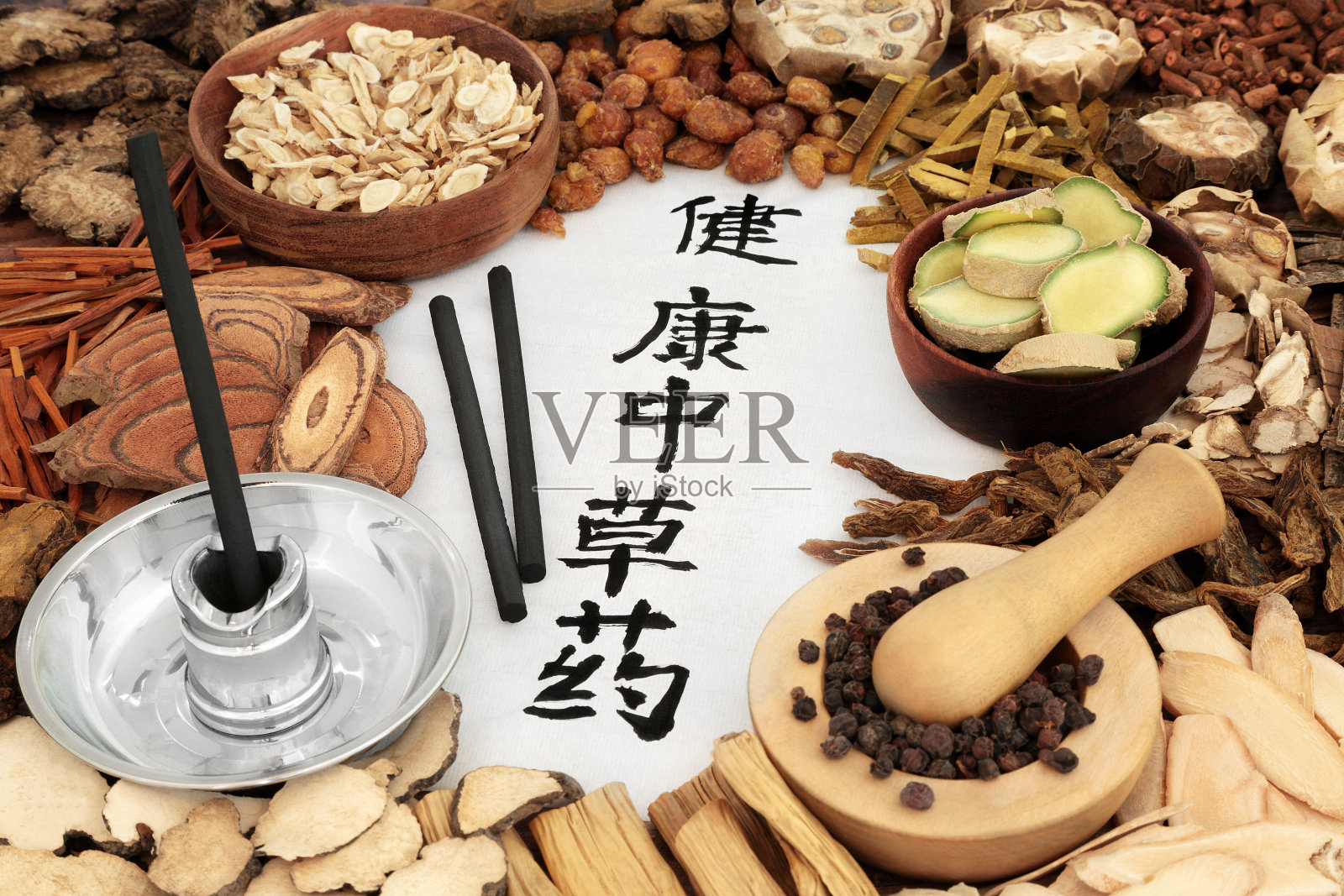 中国草药有益健康照片摄影图片