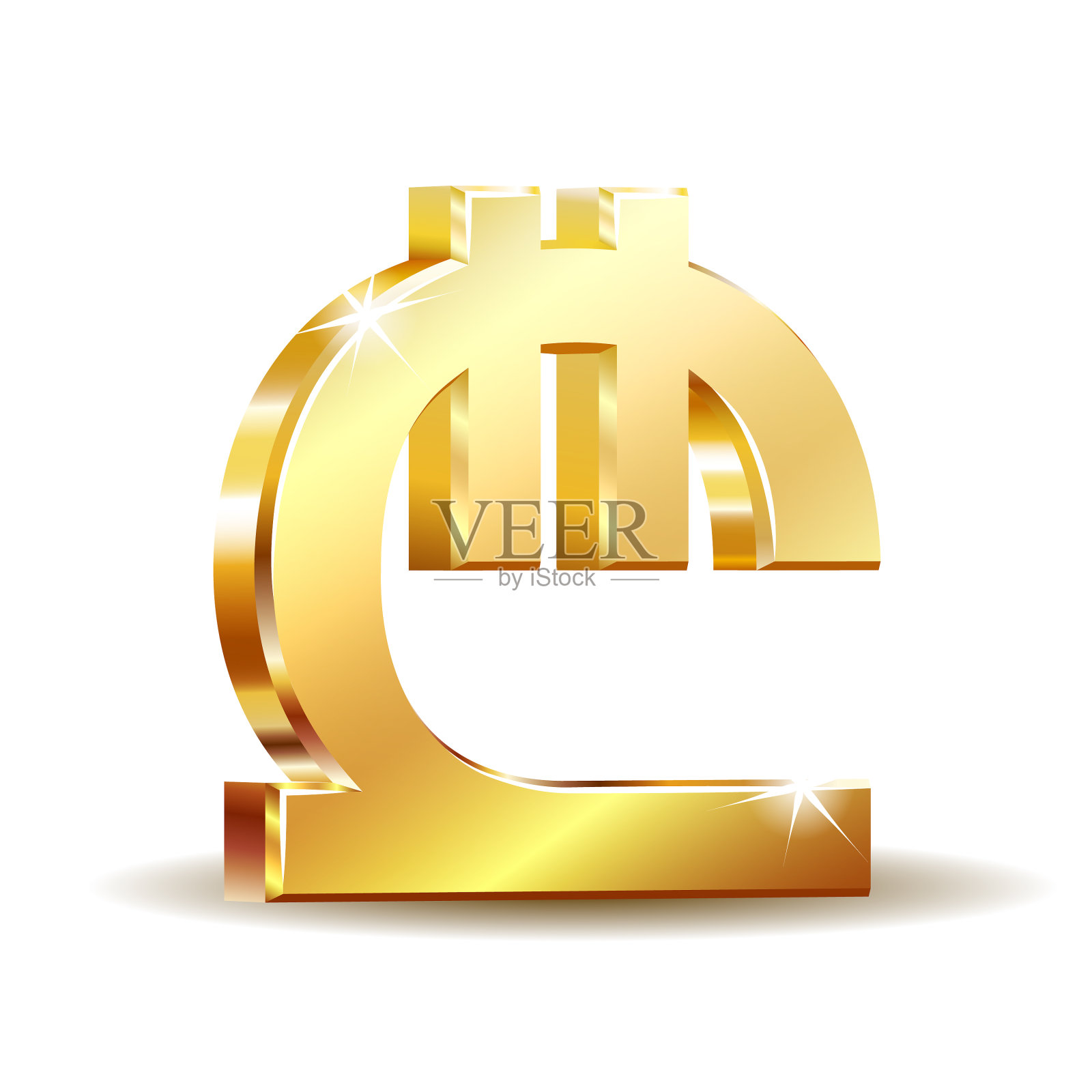 格鲁吉亚拉里货币符号黄金货币符号设计元素图片