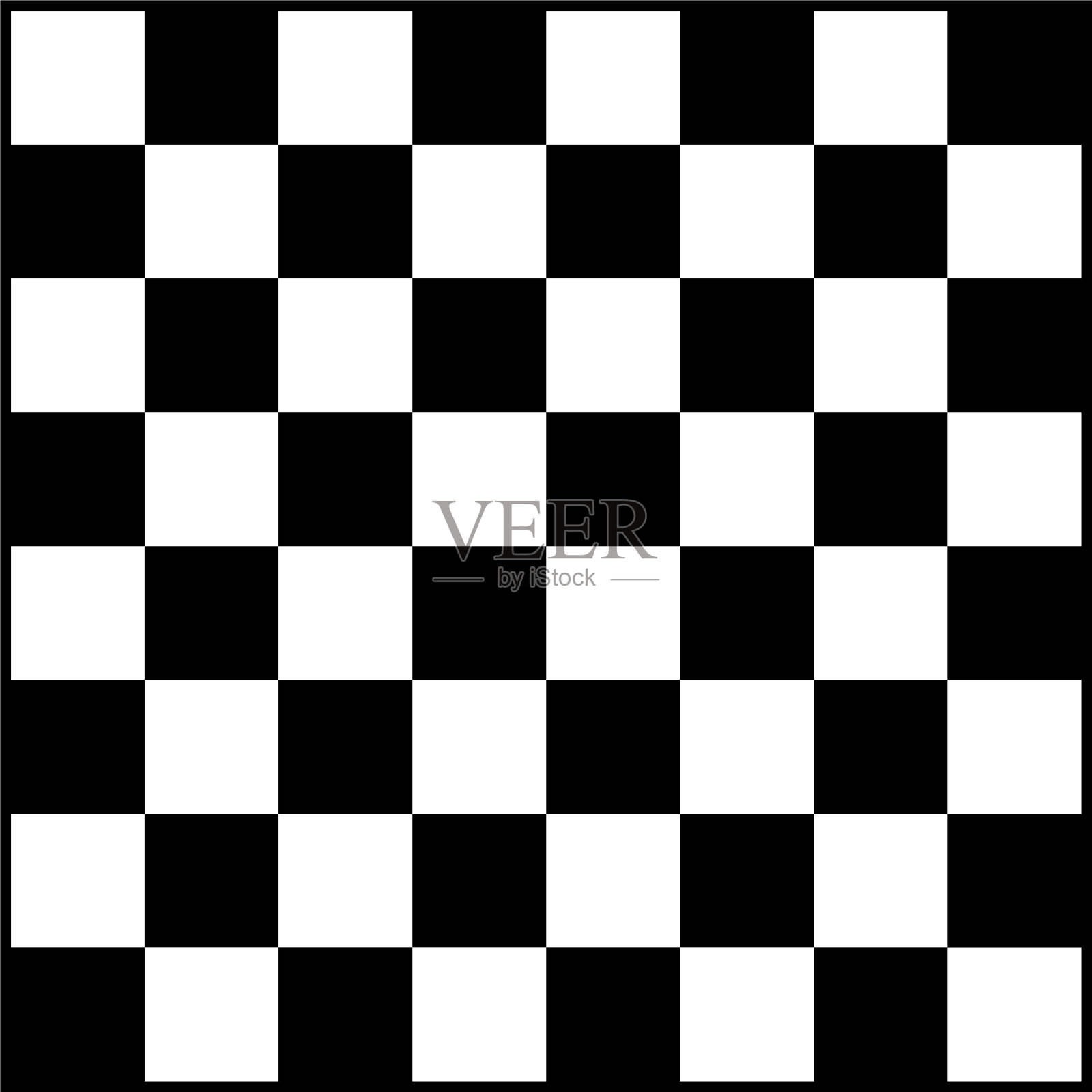 国际象棋棋盘在黑色和白色的游戏棋盘插画图片素材