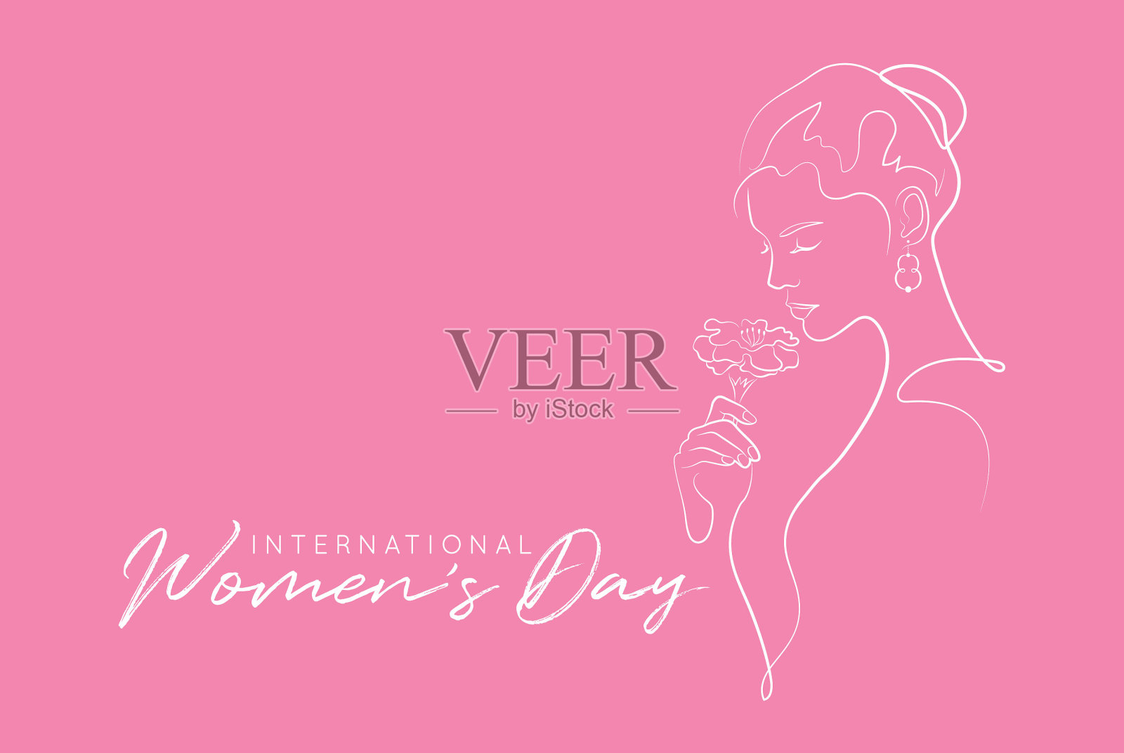 3月8日，国际妇女节插画图片素材