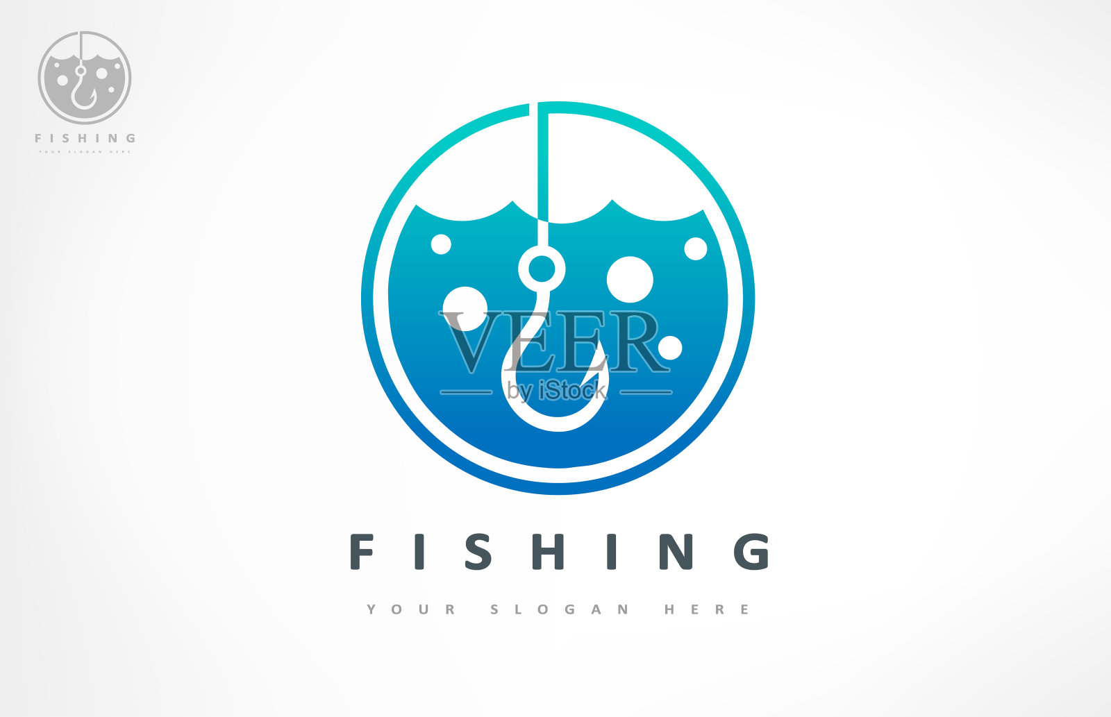 钓鱼向量。鱼钩的设计。购买钓鱼所需的一切物品。渔具。设计元素图片