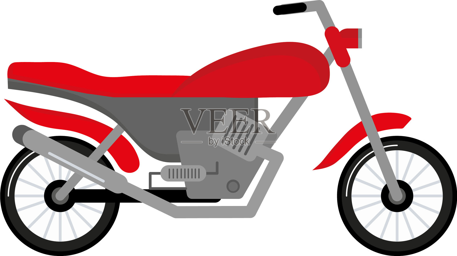 红色的摩托车城市设计元素图片