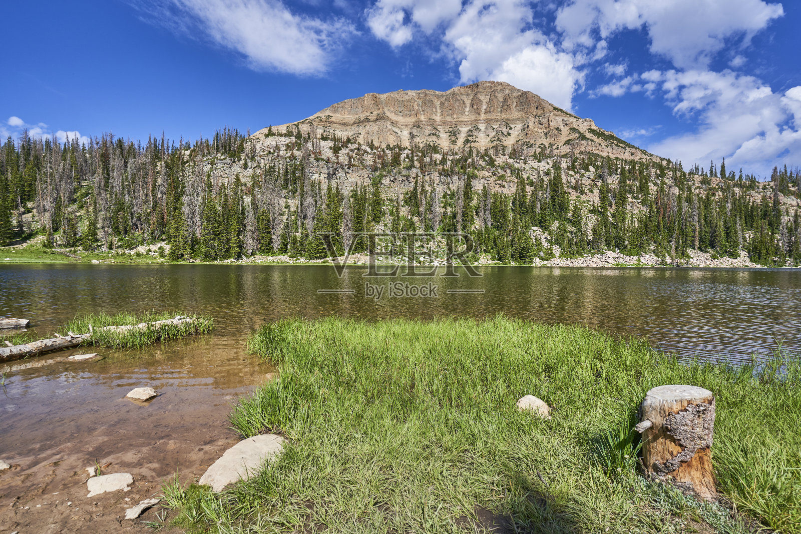 位于美国犹他州盐湖城自然环境优美的银湖照片摄影图片