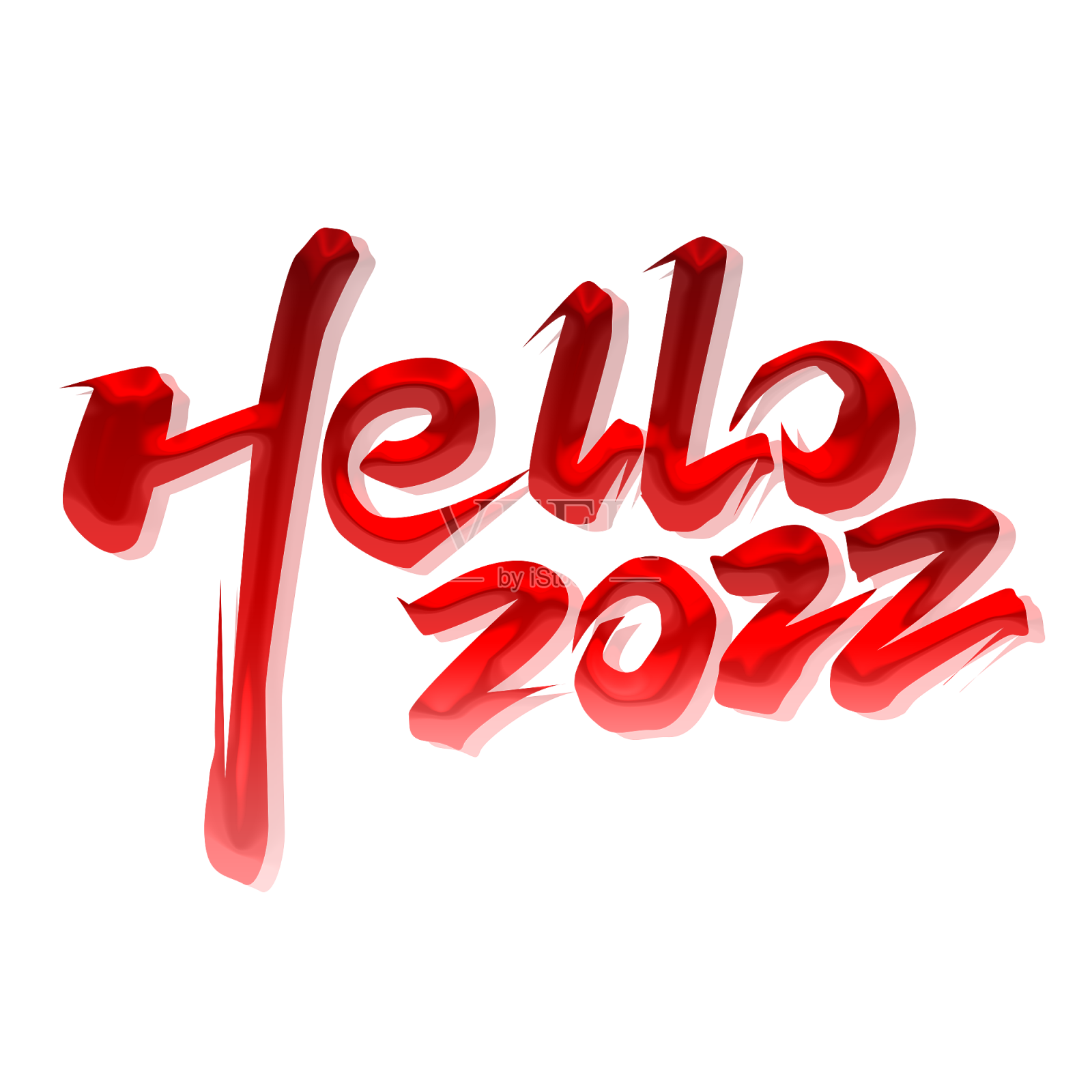 元旦佳节hello2022创意字体设计设计元素图片