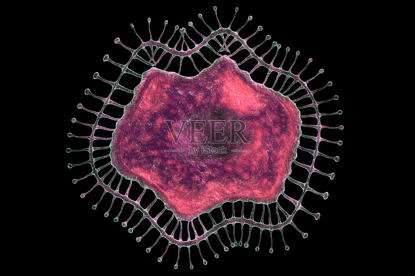 新型冠状病毒肺炎插画图片素材