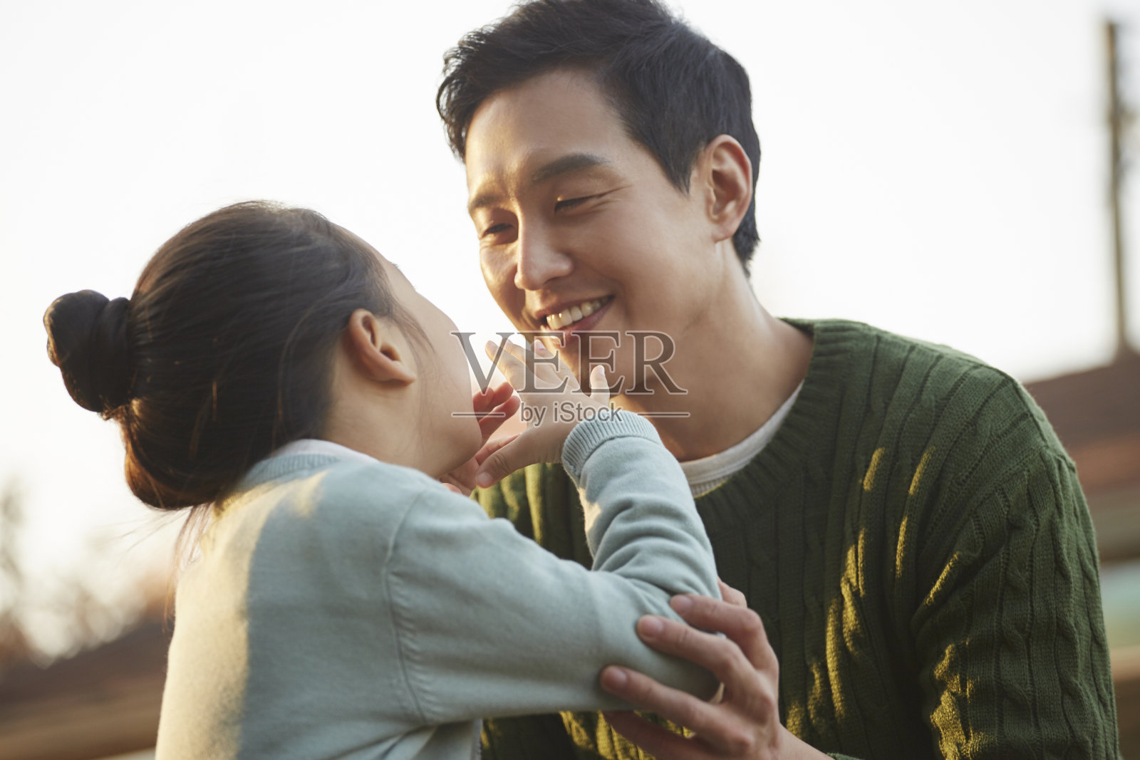 父亲,女儿、家庭幸福,韩国人照片摄影图片