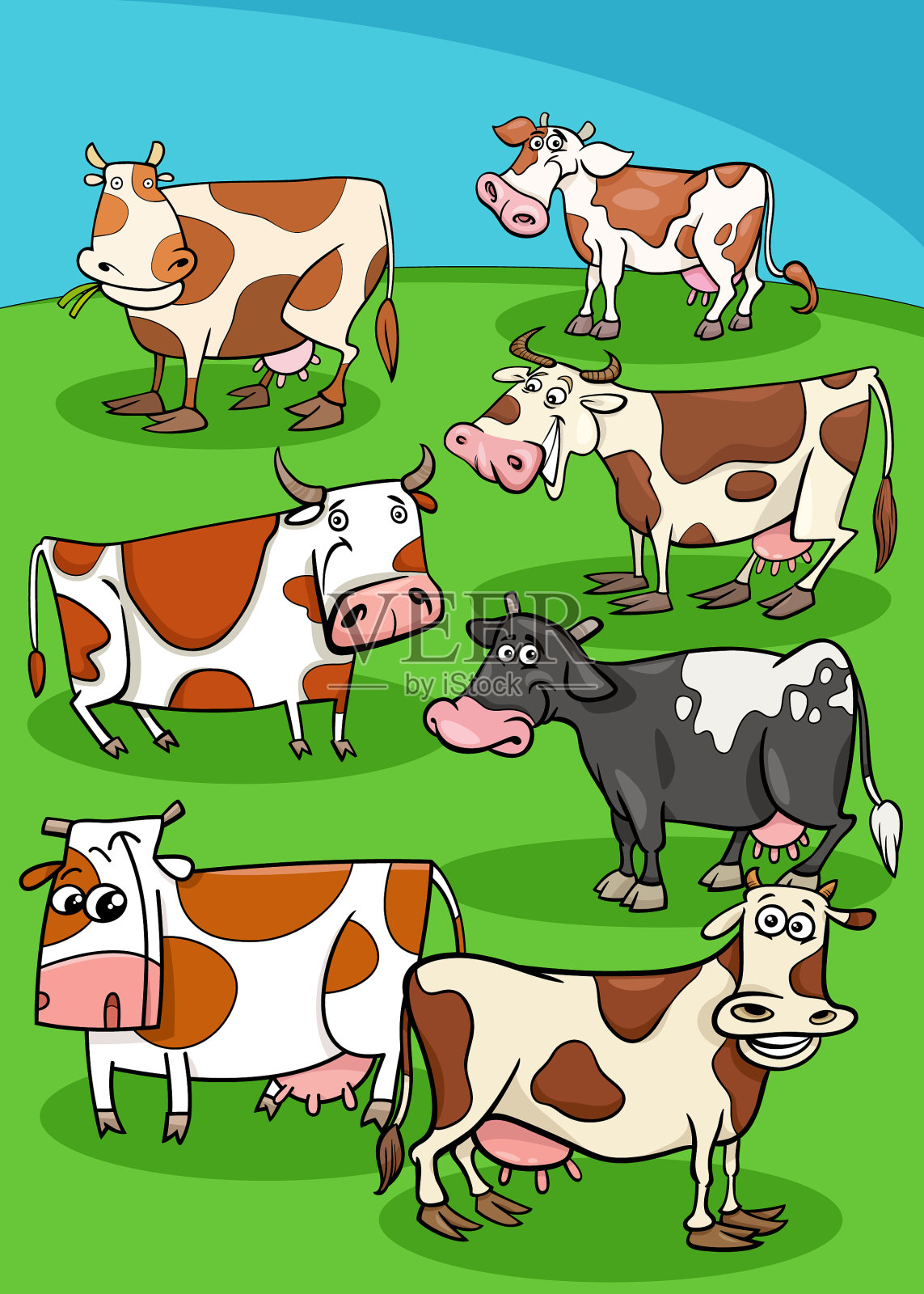 漂亮儿童画 创意简笔画奶牛怎么画详细步骤💛巧艺网