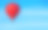 天空中的红色气球素材图片
