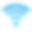 一个巨大的蓝色WiFi标志图标素材图片