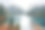 长湖中秋林山雾，九寨沟素材图片