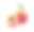 手绘水彩写实桃子与半水果和叶肩并肩素材图片