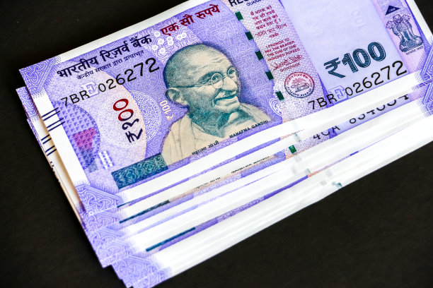 新印度一百卢比纸币图片