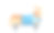 快乐的威尔士柯基彭布罗克小狗穿着蓝色t恤，躺在滑板上。侧视图。手绘水彩图形油漆在白色的背景素材图片