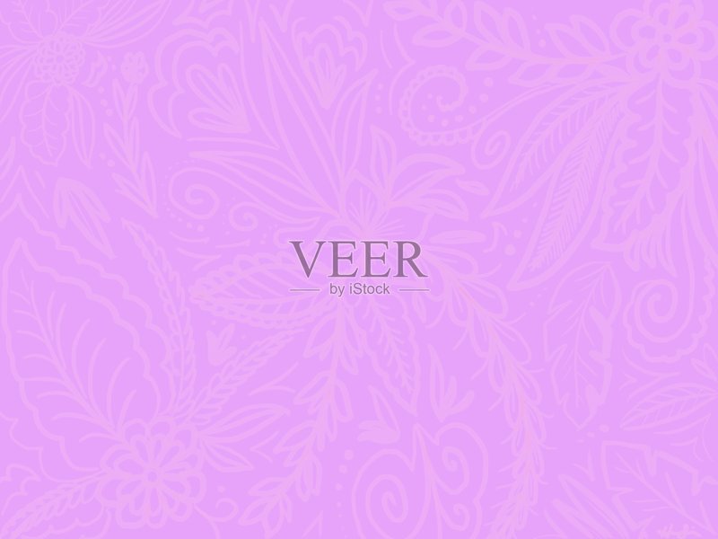 式样 热带的花 紫色背景 轻的 美术工艺正版插画素材下载 Id Veer图库