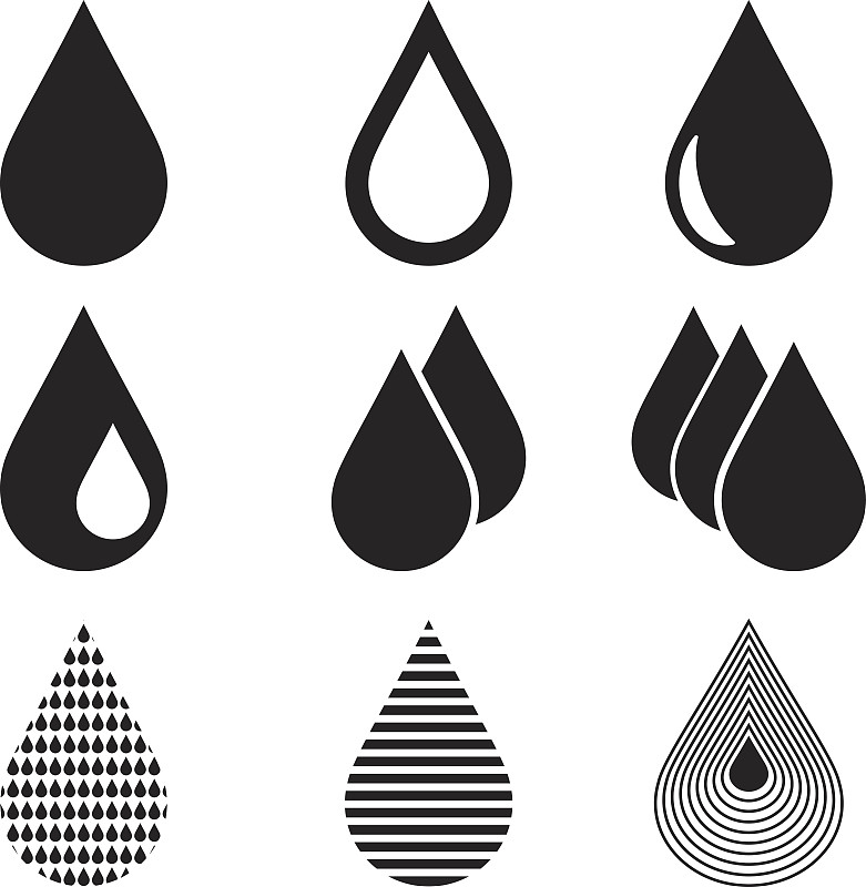 水滴的特殊符号图案图片